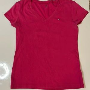 Tommy Hilfiger pink T-shirt; size M; worn once